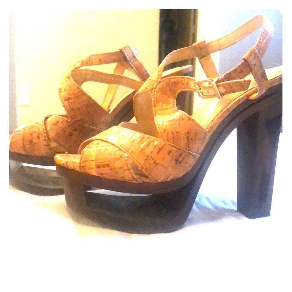 Tan platform Heels